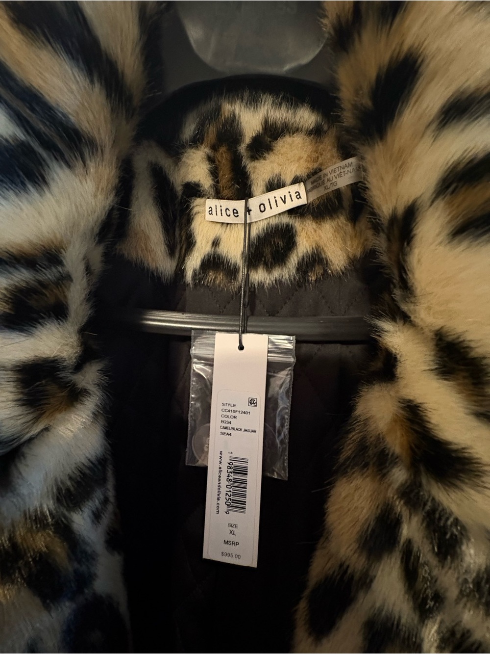 Alice + Olivia Leopard Print Faux Fur Jacket - Picture 4 of 6